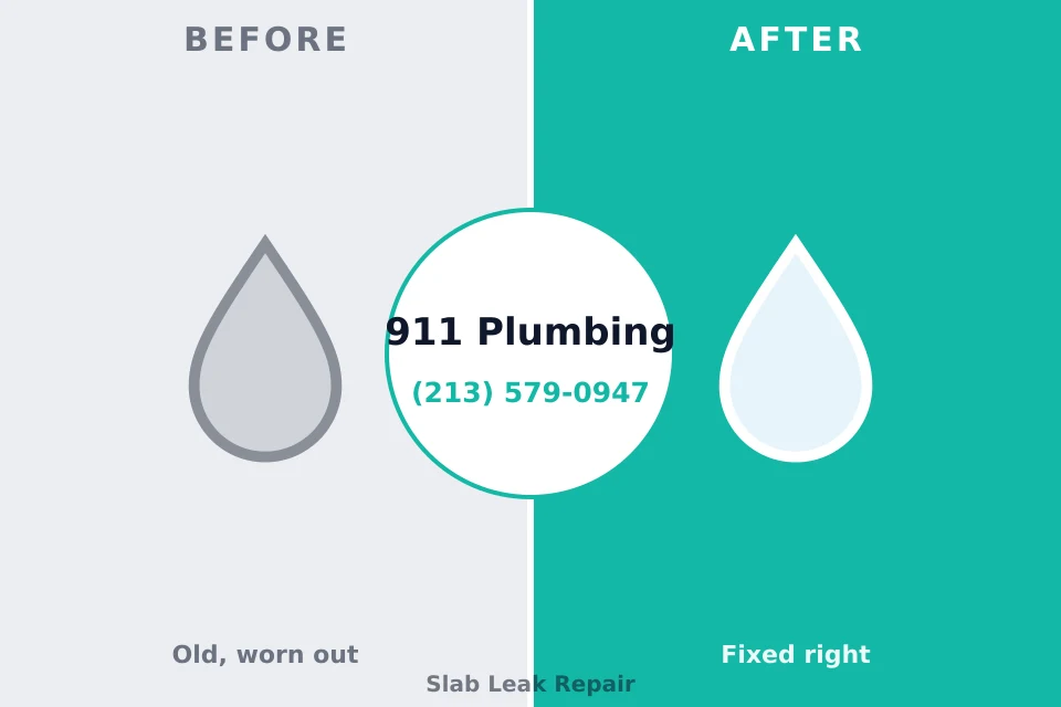 Before and after: plumbing company Gunter, TX
